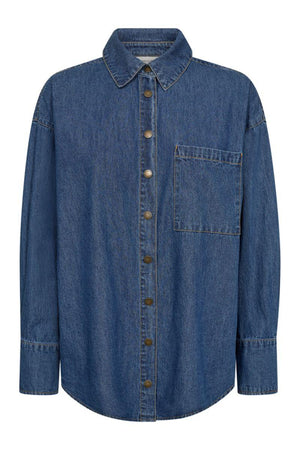Lisea Shirt 206588 | Medium Blue Denim | Skjorte fra Freequent