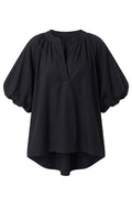 Penelope Puff Shirt | Black – nedsat