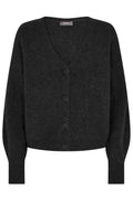 Thora V-Ausschnitt Strickjacke | Schwarz | Stricken von Mos Mosh  – nedsat