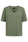 Ulla Ss Vneck Tshirt | Dusty Light Army | T-Shirt fra Liberté