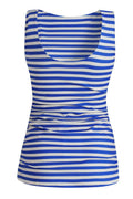Alma Turn Top | Stripe Ivory Cobolt | Top fra Liberté – nedsat