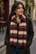 Auri Striped Scarf | Burgundy