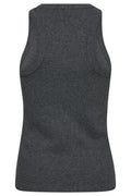 Sahara Embroidery Tank Top 33151 | Dark Grey | T-Shirt fra Co'couture – nedsat