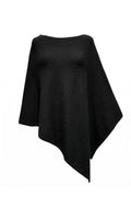 Cashmere Blend Cape | Black | Top fra Atelier C