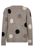 Louisa Pullover 202238 | Desert Taupe Mel. w. Black | Strik fra Freequent – nedsat