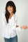 Hassie Pleat Shirt | Weiß | Shirt von Mos Mosh