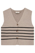 Ani Weste 205686 | Simply Taupe Flour. W. Black | Jacke von Freequent – nedsat