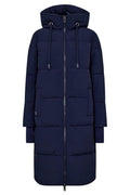Ollie Terma Long Coat | Maritime Blue | Jakke fra Mos Mosh