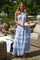 Marli Solid Chiffon Dress | Light Blue | Kjole fra Neo Noir