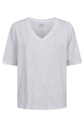 Ulla Ss Vneck Tshirt | White | T-Shirt fra Liberté – nedsat