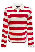 Polo Ls Shirt | Red White Stripe |  fra Liberté – nedsat