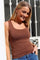 Ninna Tanktop | Brown | Vendbar top fra Liberté