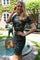 Alma Ss Turn Dress | Dusty Camo | Wendekleid von Liberté