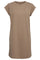 Ulla Tshirt Dress | Dusty Light Brown | Kjole fra Liberté