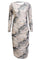 Mesh Ls Long Dress | Black Grey Marble | Kjole fra Liberté
