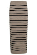 Ani Skirt 205687 | Simply Taupe Mel. W. Black | Nederdel fra Freequent – nedsat