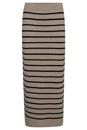 Ani Skirt 205687 | Simply Taupe Flour. W. Black | Rock von Freequent