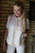 Teddy Leo Vest | Creme Pale Lux Leo Neon Orange | Vest fra Liberté