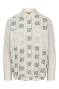 Weina Geo Shirt | Ecru | Skjorte fra Mos Mosh – nedsat