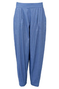 Davina Barrel Pant | Lt. Denim Melange | Bukser fra Black Colour