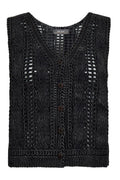 Albanju Knit Lace Vest | Phantom | Strik fra Mos Mosh – nedsat