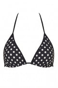 Kira Dot Bikini Top | Black | Bikini Top fra Neo Noir