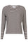 Liberté, Natalia Ls Boxy Bluse - D. Brown Creme Small Stripe