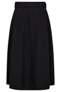 Luna Belt Midi Pleat Skirt 44003 | Black | Nederdel fra Co'couture – nedsat
