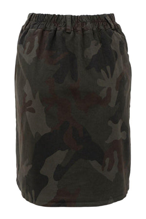 Morgan Short Skirt | Camouflage | Nederdel fra Black Colour