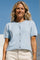 Hyacinth Knit Cardingan | Blue | Cardigan fra Prepair