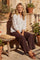 Debie Blouse | Brown White | Bluse fra Prepair