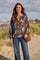 Estelle Blouse 3025 | Brown Green | Prepair