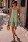 Safira Embroidery Strap Dress | Olive