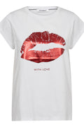 The Kiss Tee | White Flame | T-Shirt fra Co'couture – nedsat