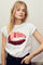 The Kiss Tee 33100 | Weiße Flamme | T-Shirt von Co'couture