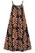 Lucane Print strap dress | Black