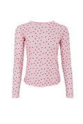 Annie Mesh Blouse | Rose Dot | Bluse fra Black Colour – nedsat