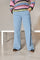 Cora Corduroy Box Pant | Dust Blue | Bukser fra Black Colour