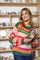 Anna Multi Striped Jumper | Orange Multi | Strik fra Black Colour
