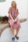 Luna S/S Kaftan Tunic | Royal Berry | Kjole fra Black Colour