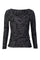 Alma Ls Turn Top | Dark Grey Black Tia | Vendbar bluse fra Liberté