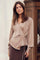 Caprina Heavy Sateen Blouse | Dark Taupe | Bluse fra Neo Noir