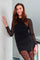 Mesh-Bluse | Schwarz | Mesh-Bluse von Hype The Detail