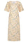 Alma Tshirt Dress | Yellow Green Flower | Kjole fra Liberté
