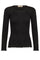 Elaine O-LS Seamless Tee | Black | Bluse fra Mos Mosh