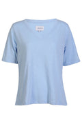 Ulla Ss Vneck Tshirt | Baby Blue | T-shirt fra Liberté – nedsat