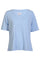 Ulla Ss Vneck Tshirt | Baby Blue | T-shirt fra Liberté