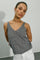 Cressida Melange Stricktop | Schwarz | Stricken von Mos Mosh
