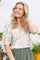 Cassandra Ss Bluse | Off White Rose | Bluse von Black Colour