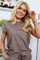Alma U Tshirt | Brown Stripe | Tshirt fra Liberté